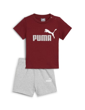 Puma Minicats Tee & Shorts Set, Intense Red product photo