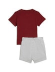 Puma Minicats Tee & Shorts Set, Intense Red product photo View 02 S