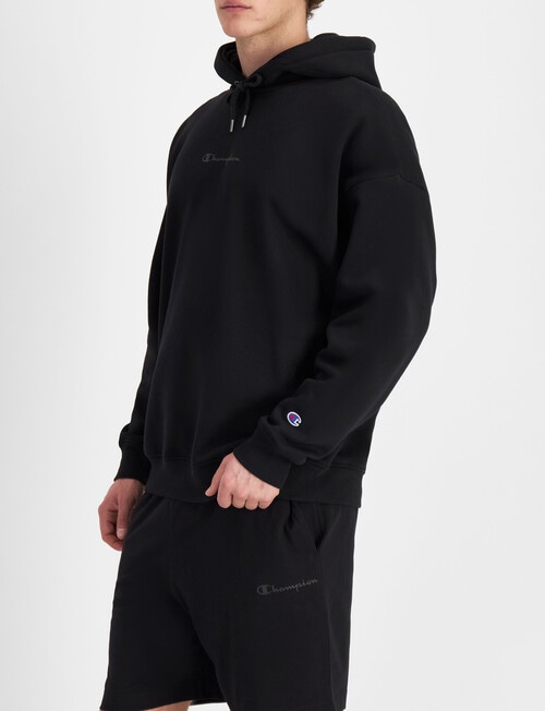 Champion Script Tonal Hoodie, Black product photo View 02 L