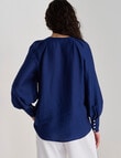 State of play Skipper Blouse, Royal Blue product photo View 02 S