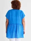 Studio Curve Textured Tunic, Lumo Blue product photo View 02 S