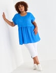 Studio Curve Textured Tunic, Lumo Blue product photo View 03 S