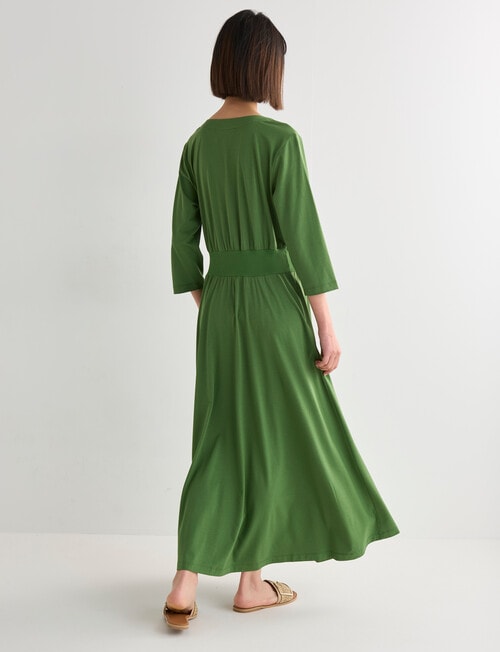 Jigsaw Becca Knit Gathered Waist Dress, Plam product photo View 02 L