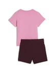 Puma Minicats Tee & Shorts Set, Mauved Out product photo View 02 S