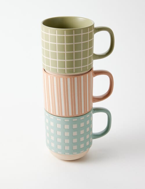 Porto Porto Graphic Stackable Mug, Sage product photo View 04 L