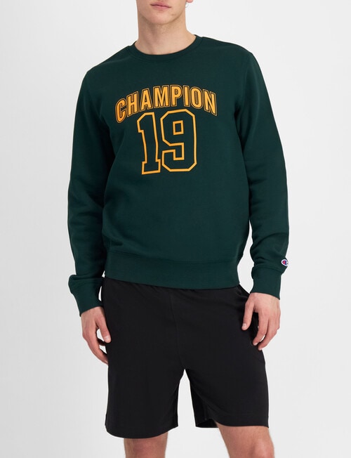 Champion Graphic Crew, Midfield Green product photo