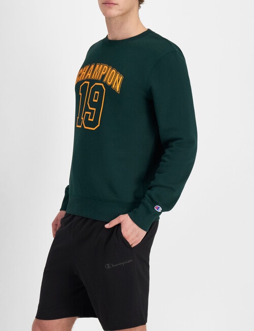 Champion Graphic Crew, Midfield Green product photo View 02 L