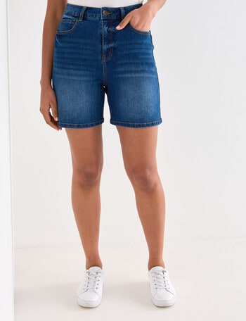 Denim Republic Midi Jort, Dark Wash product photo