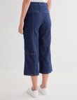 Denim Republic Crop Utility Jean, Rinse product photo View 02 S