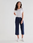 Denim Republic Crop Utility Jean, Rinse product photo View 03 S