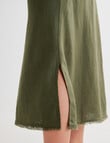 Zest Linen Bias Cut Skirt, Khaki product photo View 04 S