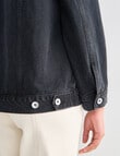 Denim Republic Denim Oversize Jacket, Black product photo View 06 S