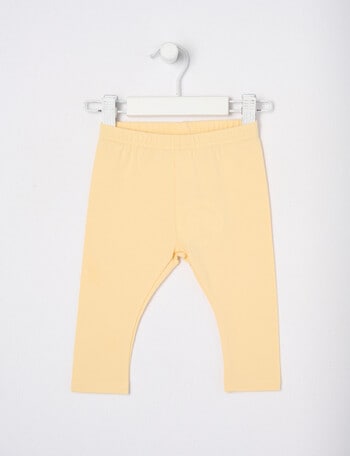 Teeny Weeny Play Time Leggings, Soft Yellow product photo