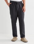 Gasoline Textured Linen Pants, Graphite product photo View 06 S