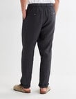 Gasoline Textured Linen Pants, Graphite product photo View 02 S