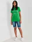 Denim Republic Puff Print Tee, Green product photo View 03 S