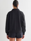 Champion Rochester Base Quarter Zip Sweatshirt, Black product photo View 02 S