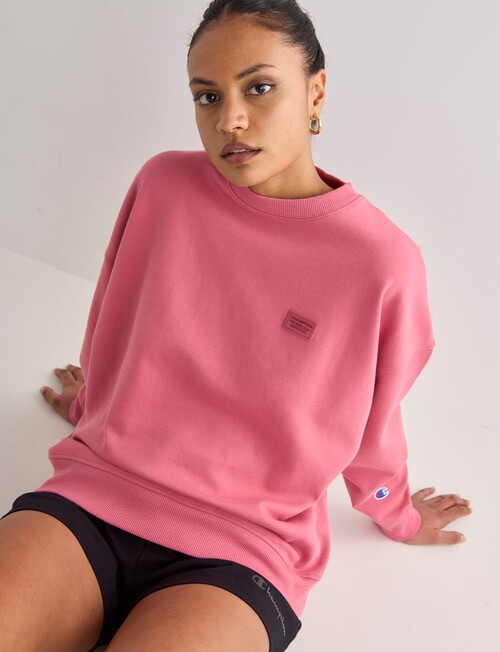 Champion Rochester Base Crew Sweatshirt, Candied Rose product photo