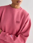 Champion Rochester Base Crew Sweatshirt, Candied Rose product photo View 04 S