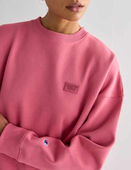 Champion Rochester Base Crew Sweatshirt, Candied Rose product photo View 04 L