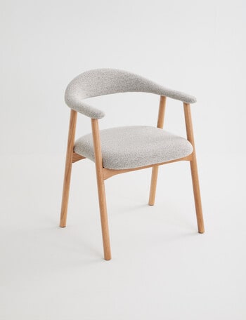 LUCA Mecca Dining Chair, Fabric Beige product photo