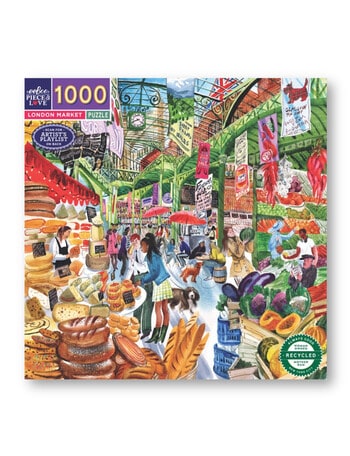 Puzzles London Market 1000-piece Square Puzzle product photo