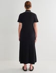 Mineral Whitney Ribbed Knitwear Midi Dress, Black product photo View 02 S