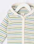 Little Bundle Hooded Knit Cardigan, Striped product photo View 03 S