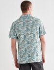 Tarnish Ditsy Paisley Short Sleeve Shirt, Mint Green product photo View 02 S