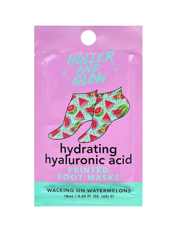 Holler and Glow Walking On Watermelon Foot Mask product photo