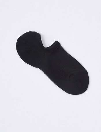 DS Socks Merino Cush Sole Liner Socks, Black, 9-11 product photo