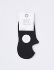 DS Socks Merino Cush Sole Liner Socks, Black, 9-11 product photo View 02 S