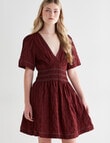 Mineral Ida Shirred Waist Dress, Cherry product photo