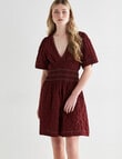 Mineral Ida Shirred Waist Dress, Cherry product photo View 05 S