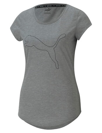 Puma Performance Heather Cat Medium Tee, Gray Heather product photo