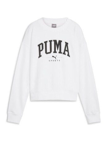 Puma Squad Crew Neck Sweatshirt,White product photo