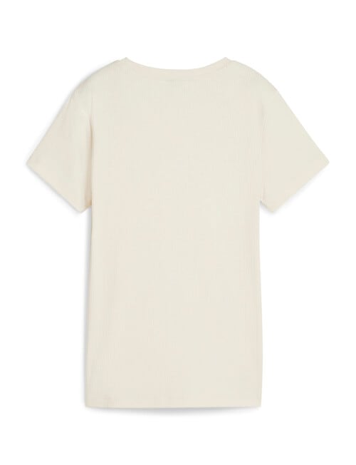 Puma Essential Elevated Crew Neck Tee, Alpine Snow product photo View 02 L