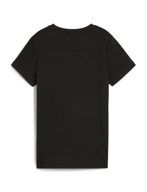 Puma Essential Elevated Crew Neck Tee, Black product photo View 02 L