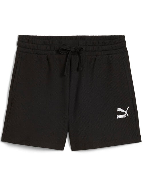 Puma Classics Ribbed A-Line Short, Black product photo