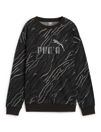 Puma Essential Animal Crew Sweat, Black product photo