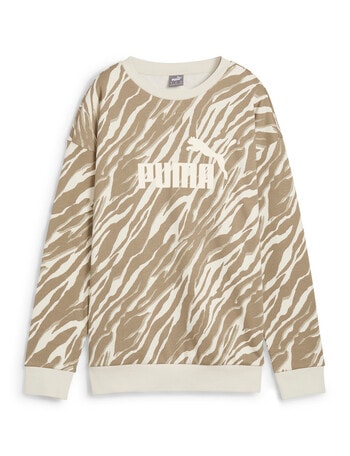 Puma Essential Animal Crew Sweat, Alpine Snow product photo