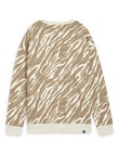 Puma Essential Animal Crew Sweat, Alpine Snow product photo View 02 S