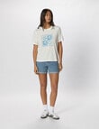 ONLY Harriet Short Sleeve Tee, Cloud Dancer product photo View 04 S