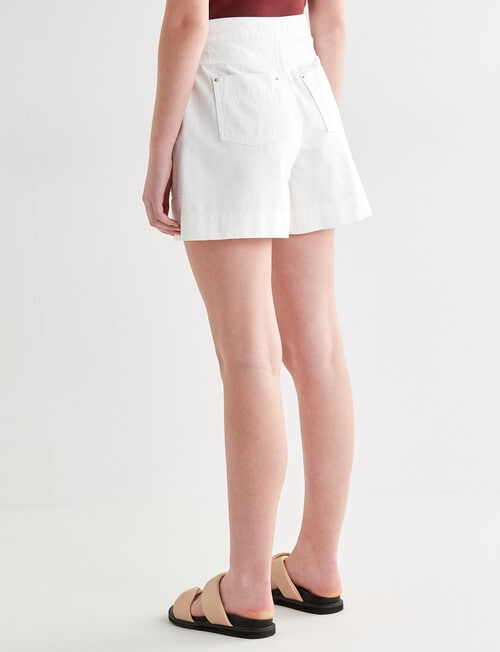 Mineral Ritchie Denim Shorts, White product photo View 02 L