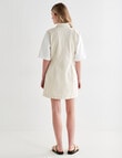 Mineral Davis Denim Shirt Dress, Cream product photo View 02 S