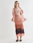 Mineral Milo Slip Print Dress, Brown product photo View 03 S