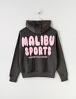 Switch Malibu Puff Print Oversized Hoodie, Charcoal product photo View 03 S