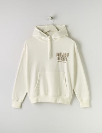 Switch Malibu Puff Print Oversized Hoodie, White product photo