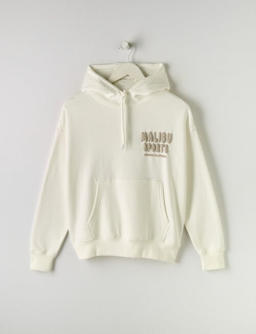 Switch Malibu Puff Print Oversized Hoodie, White product photo