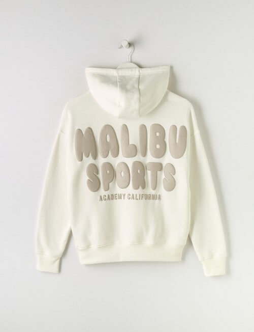 Switch Malibu Puff Print Oversized Hoodie, White product photo View 03 L